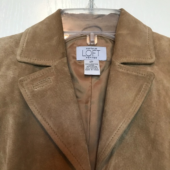 LOFT Suede Leather Jacket - Picture 3 of 7